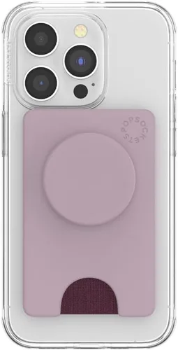 Miniatura 4 de Cartera para teléfono PopSockets con soporte expandible, tarjetero para teléfono - Rosa suave Rosa rubor
