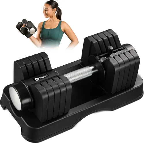 Miniatura 10 de Lifepro Adjustable Dumbbells Set – Quick Adjustment, Anti Slip Handle – Space Saving & Strength Training Weights for Home Gym Exercise & Fitness Par