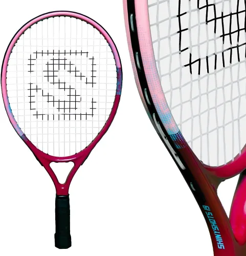 Raqueta de tenis para niños de 19 pulgadas, ligera raqueta de tenis junior de 19 pulgadas para edades de 4 a 6 años, aluminio duradero con agarre de