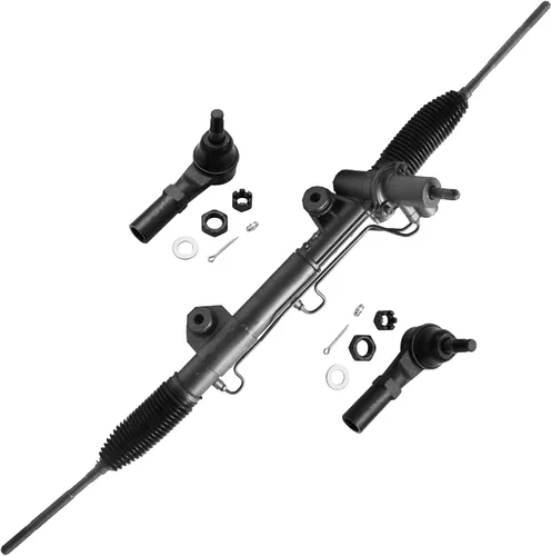 Detroit Axle - Kit de piñón y piñón delantero RWD de 3 piezas para Dodge Ram 2500 3500 03-06, 1 cremallera completa de dirección asistida y piñón, 2