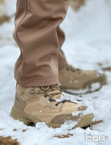 Miniatura 7 de CQR Botas tácticas impermeables para hombre, botas militares EDC ligeras de 6 pulgadas, botas de combate duraderas para exteriores
