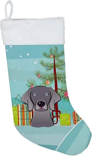 Miniatura 7 de Caroline's Treasures BB1590CS Árbol de Navidad y Alaskan Malamute Calcetines de Navidad para colgar en la chimenea, decoración de fiesta de Navidad