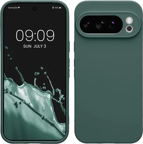 Miniatura 37 de kwmobile Funda compatible con Google Pixel 9 Pro - Funda protectora delgada de TPU para teléfono - Acabado mate suave - Negro mate
