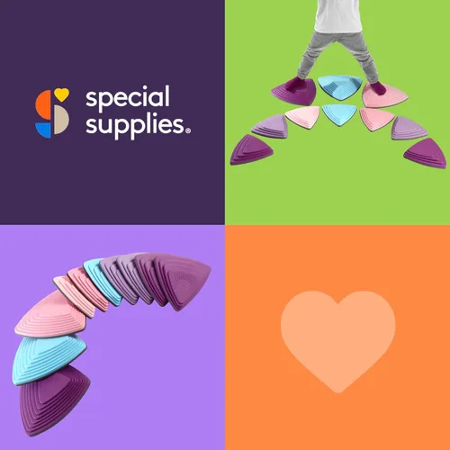 Miniatura 7 de Special Supplies Stepping Stones for Kids Indoor and Outdoor Balance Blocks Promote Coordination, Balance Strength Child Safe Rubber, Non-Slip
