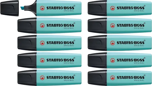 Miniatura 12 de Resaltador STABILO BOSS ORIGINAL Pastel - Paquete de 10 - Pizarra de lima