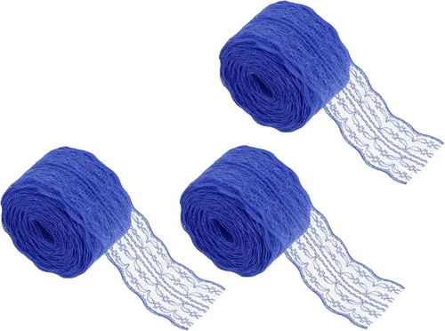 Miniatura 71 de MECCANIXITY 8 Yard Lace Trim Ribbon, 0.9 Inch Wide Vintage Floral Pattern Crochet Lace Edge Ribbon Trimming for DIY Sewing Crafts Gift Wrap Wedding