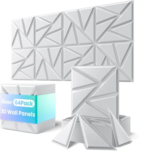 Miniatura 8 de ROOME Paneles decorativos 3D de 12 x 12 pulgadas, cortables y aptos para bricolaje, panel de pared de PVC resistente al fuego, modernos paneles