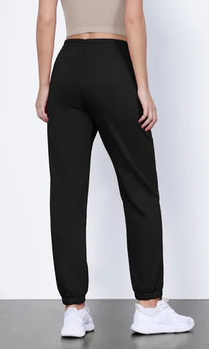 Miniatura 2 de ODODOS Pantalones deportivos de algodón de rizo francés de cintura alta con cordón y bolsillos para mujer
