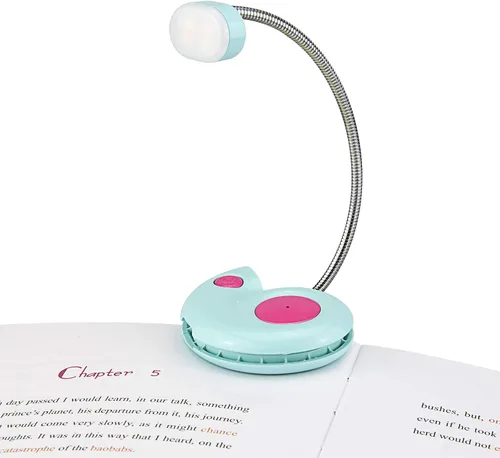 Miniatura 13 de Luz de libro, lámpara LED de lectura con clip, recargable por USB, 3 brillos regulables, magenta