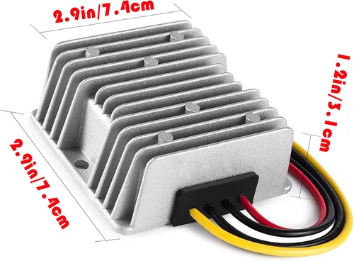 Miniatura 5 de Convertidor DC 8V-40V a 12V 6A 72W, Convertidor Regulador de Voltaje de Paso Abajo y Paso Arriba, Adaptador de Voltaje Potencia Aumentador, Reductor