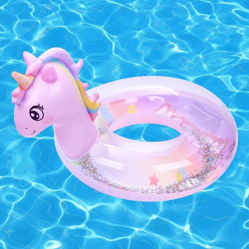 Miniatura 10 de Anillo de natación inflable, lindo dinosaurio sirena, unicornio, ratón, flotadores de piscina, balsa de tubo, bañera de agua, juguetes de fiesta