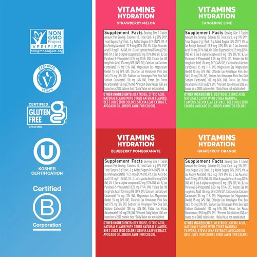 Miniatura 5 de Tabletas de vitaminas bebibles Nuun Hydration, 1189904 VITA 4pack Mixed, 1, 1