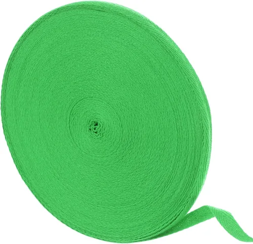 Miniatura 32 de uxcell Cinta de sarga de algodón de 50 yardas, cinta de espiga de 3/8 pulgadas para coser ropa, manualidades (azul)