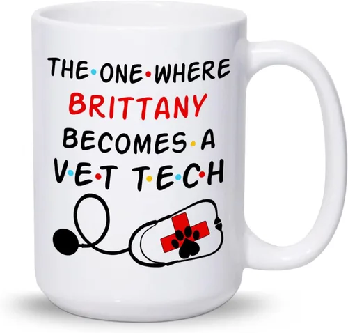 Miniatura 8 de Taza veterinaria personalizada, taza veterinaria de cuidado de animales, regalos para veterinarios, taza con nombre personalizado de veterinario