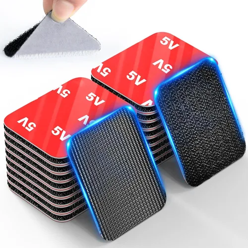 Miniatura 8 de PHIXBEAR Tiras de Gancho y Bucle con Súper Adhesivo Resistente, Hechas de 3M, Resistentes al Calor, Impermeables, para Uso en Exteriores