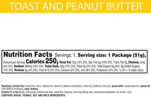 Miniatura 8 de Keebler Toast & Peanut Butter Sandwich Crackers Snack Pack, 1.8 onzas (paquete de 12)