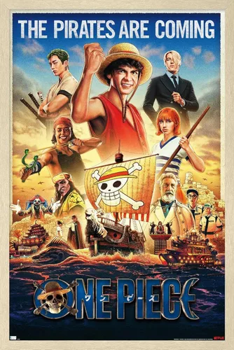 Miniatura 7 de Trends International Netflix One Piece - Póster de pared de una hoja, 34 pulgadas de largo x 22.4 pulgadas, versión enmarcada en negro Versión