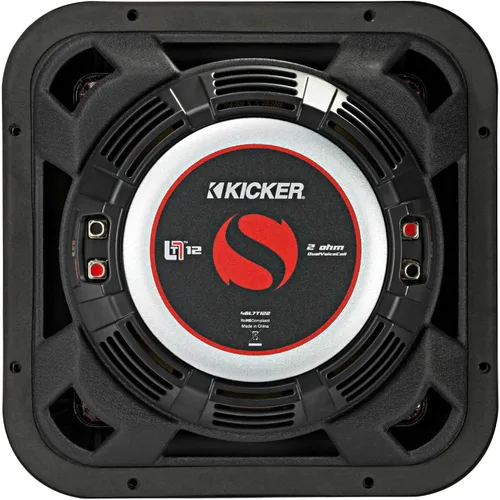 Miniatura 5 de Kicker 46L7T122 L7T L7-Thin - Subwoofer delgado de 12 pulgadas (30 cm), bobina de voz doble, 2 ohmios, 600 vatios