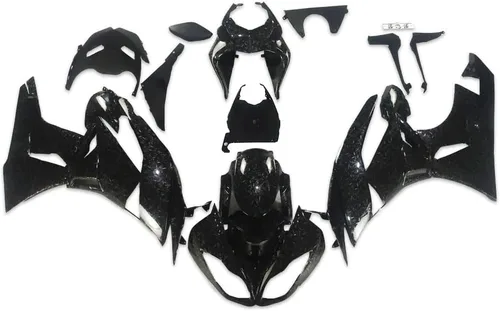 Miniatura 13 de US STOCK - Carenado negro brillante apto para 2009-2012 ZX6R 636 ZX-6R inyección ABS plásticos posventa carrocería 2010 2011 09 10 11 12