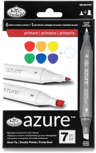 Royal Brush - Juego de marcadores de colores primarios (7 por paquete), multicolor