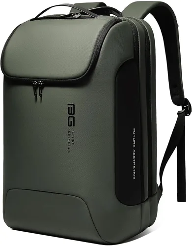 Miniatura 15 de BANGE Mochila antirrobo con puerto de carga USB, mochila de negocios ligera para hombres y mujeres.., Negro, Computadora portátil