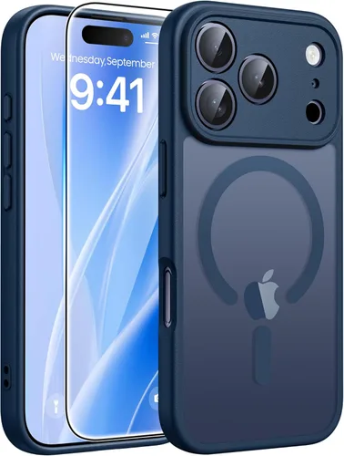 Miniatura 103 de FNTCASE - Funda para iPhone 16 Pro: magnética, mate, translúcida, de grado militar, protectora contra caídas, resistente, fina, duradera y a prueba
