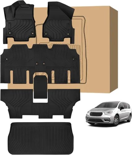 Miniatura 17 de Tapetes de suelo Peleus para Mercedes-Benz Sprinter 2500/3500 2025-2019, solo para furgoneta de carga, forros personalizados de goma TPE para todo