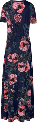 Miniatura 2 de Vestidos de primavera para mujer, vestidos de verano con cuello redondo y estampado floral