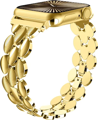 Miniatura 10 de Moolia Correa Elegante de Metal Compatible con Correa de Apple Watch de 38mm, 40mm, 41mm, 42mm, Correa de Moda para Mujer, Correa de Repuesto