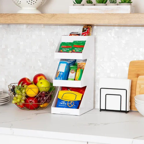 Miniatura 6 de Mind Reader Estación de utensilios y condimentos de té y café, organizador de encimera, barra de café, cocina, 6 pulgadas de largo x 9 pulgadas