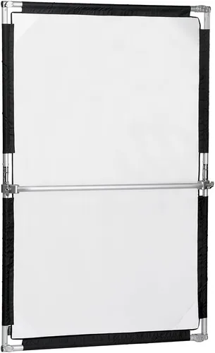 Miniatura 11 de Pro Studio Solutions - Escrim de 35.5 x 35.5 pulgadas (35.4 x 35.4 in), marco plegable de difusión y kit reflector plata/blanco con mango de pluma