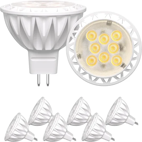 Miniatura 11 de Paquete de 12 bombillas LED MR16, equivalente a 50 W, 5000 K luz blanca diurna 5 W GU5.3 MR16 12 V, ángulo de haz de 38 grados para paisaje, 5000K