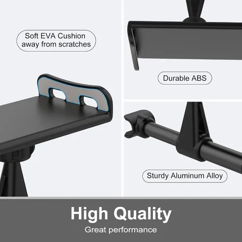 Miniatura 5 de Soporte para asiento trasero para reposacabezas de automóvil, soporte para teléfono/tableta, soporte para dispositivos ajustables