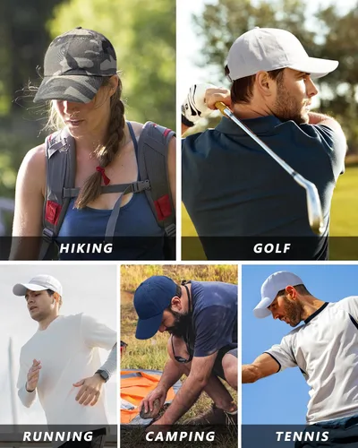 Miniatura 7 de GADIEMKENSD Unstructured Baseball Cap Adjustable, Running Hat for Men Women, Cotton Dad Hat Plain for Outdoors Activities