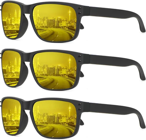 KALIYADI Lentes de sol polarizados para hombres y mujeres, estilo vintage, para pesca, correr, conducir, con protección UV