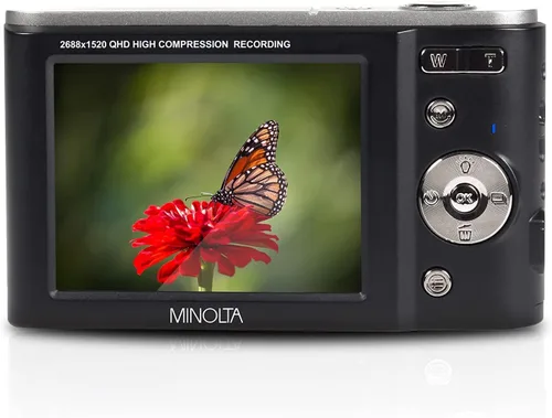 Miniatura 8 de Minolta Cámara digital MND20 de 44 MP - Video Ultra HD de 2.7K, zoom digital 16X, estabilización antivibración, lapso de tiempo, detección facial