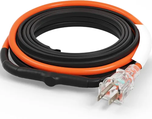Miniatura 19 de VEVOR Cable de calefacción de tubería autorregulable, cinta térmica de 120 pies de 5 W/ft para protección contra congelación de tuberías, protege