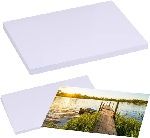 Miniatura 8 de LUNARM 50 hojas de papel fotográfico, papel fotográfico brillante de 4"x6" para impresora de tinta de color, papel fotográfico de 180 g/m²