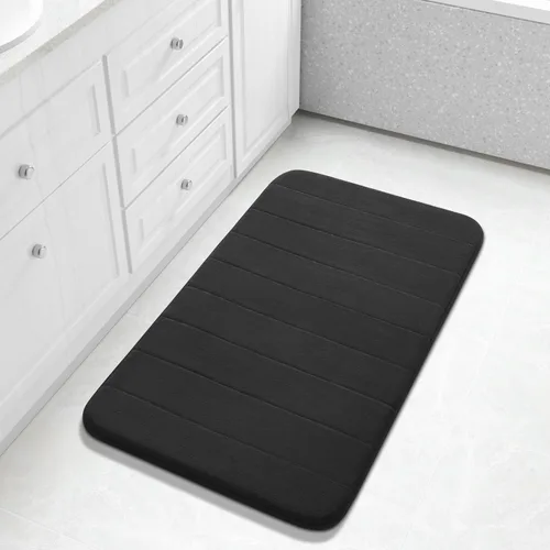 Miniatura 69 de Yimobra Tapete de baño de espuma viscoelástica, súper suave, absorbente, antideslizante, de secado rápido, lavable a máquina, tapete para bañera