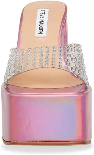 Miniatura 3 de Steve Madden Sandalias de plataforma con adornos de rubí para mujer