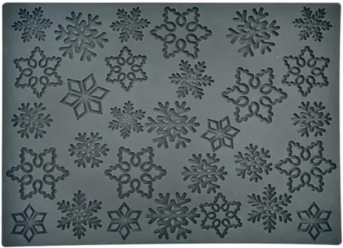Miniatura 3 de Kit de patrón de copo de nieve de Navidad, tapete de textura, molde de silicona para tartas, mousse, postre, utensilios para hornear