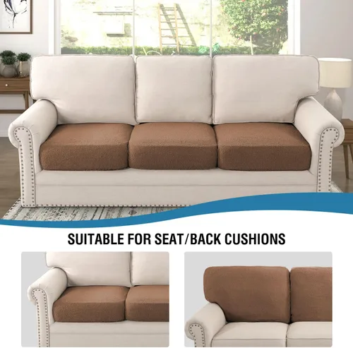 Miniatura 6 de H.VERSAILTEX Fundas impermeables para cojines de asiento de sofá Fundas para cojines de sofá Fundas protectoras antideslizantes para cojines