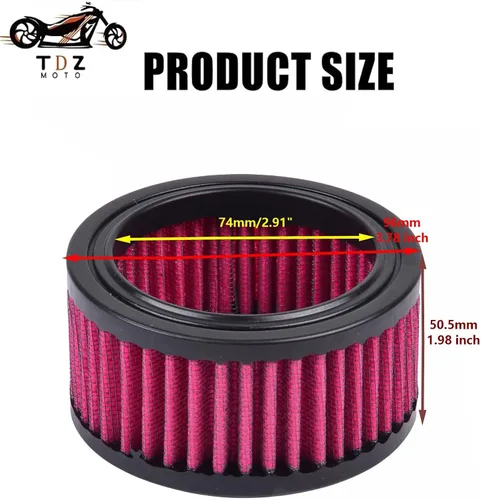 Miniatura 3 de TDZ 2004-2020 Limpiador de aire de admisión Moto Kit de sistema de reemplazo de filtro de aire para Harey Sportster XL883 XL1200 X48 (Paquete de 1)