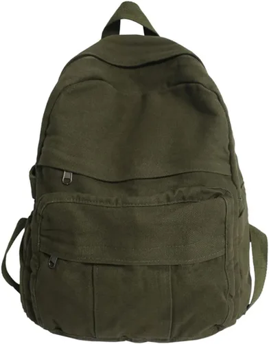 Miniatura 7 de GAXOS Mochila para laptop para mujer, mochila de lona de viaje para mujer, mochila estética vintage para la escuela, Negro, Mochilas de mochila