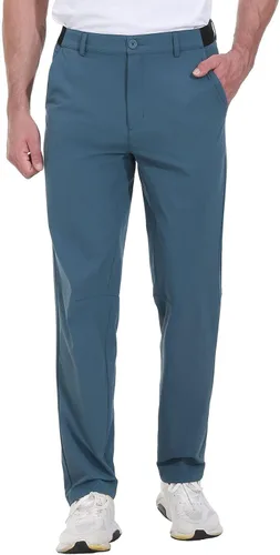 Miniatura 4 de Rdruko Pantalones de golf elásticos para hombre, de secado rápido, ligeros, casuales, con bolsillos