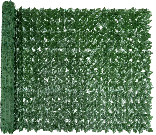 Miniatura 12 de Bybeton Pantalla de Cerca de Privacidad de Hiedra Artificial - 40" X 80" Anti-UV Hojas Falsas Enredaderas - Privacidad para Patio Balcón, Jardín