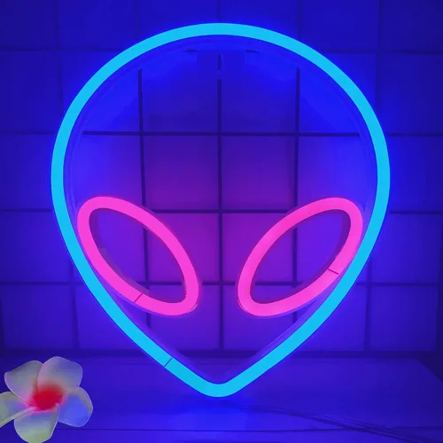 Miniatura 11 de YouOKLight Letrero de nube de neón, luz LED de nube, luces de noche, luces de neón alimentadas por batería o USB, para decoración de pared