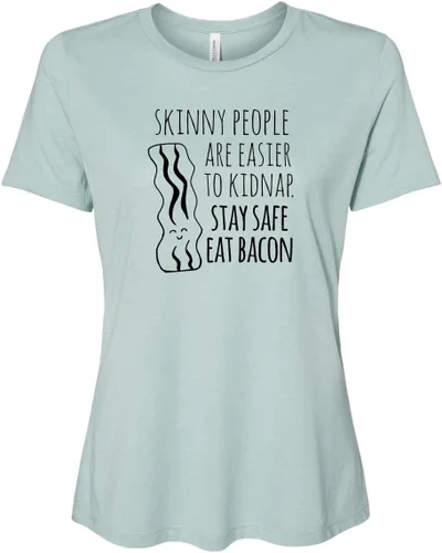 Miniatura 12 de Cute Women's Screen Printed Crew Neck Tee, Shirts With Sayings, Dusty Blue or Olive