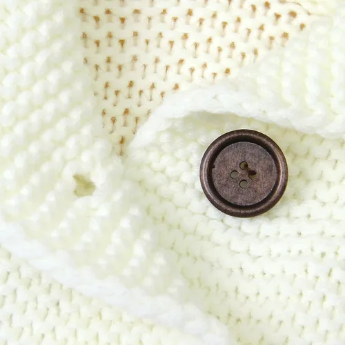 Miniatura 7 de TBUIALL Conjunto de suéter de invierno para bebés, niños y niñas, para mantener el calor, de punto, con capucha, lindo oído