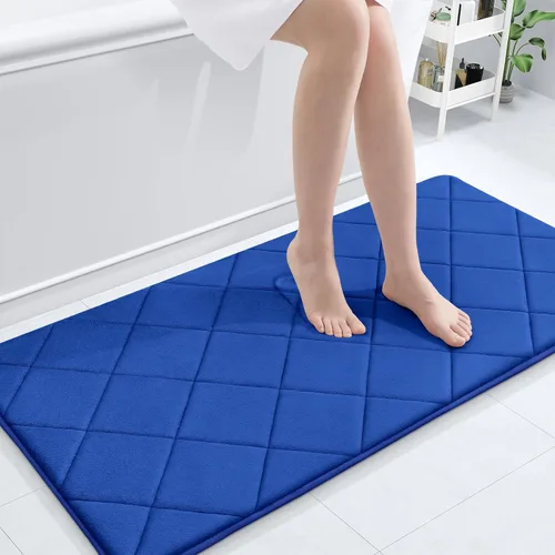 Miniatura 88 de OLANLY Tapete de baño de espuma viscoelástica de 24 x 16 pulgadas, ultra suave y absorbente, lavable a máquina, cómodo tapete de baño para suelo